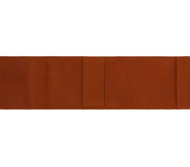 La Guêpe - Petite Maroquinerie - Porte chéquier classique en cuir fauve - 9129