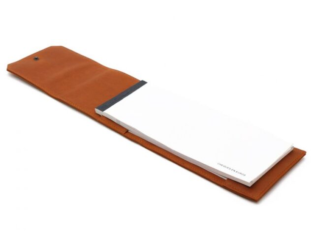 La Guêpe - Petite Maroquinerie - Porte chéquier classique en cuir fauve - 9129