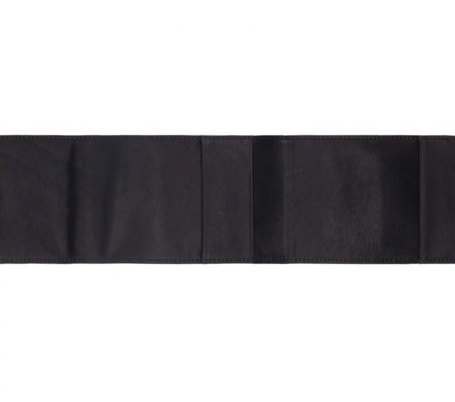 La Guêpe - Petite Maroquinerie - Porte chéquier classique en cuir marine - 9129