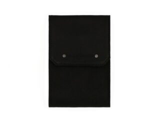 La Guêpe - Porte chéquier classique en cuir noir – 9129