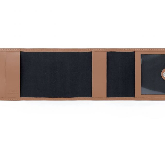 La Guêpe - Petite Maroquinerie - Porte-chéquier compact en cuir - caramel - 720