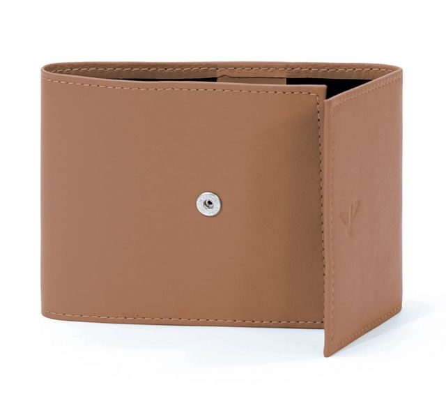 La Guêpe - Petite Maroquinerie - Porte-chéquier compact en cuir - caramel - 720