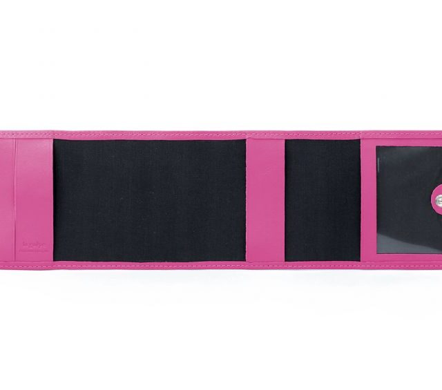 La Guêpe - Petite Maroquinerie - Porte-chéquier compact en cuir - fuchsia - 720