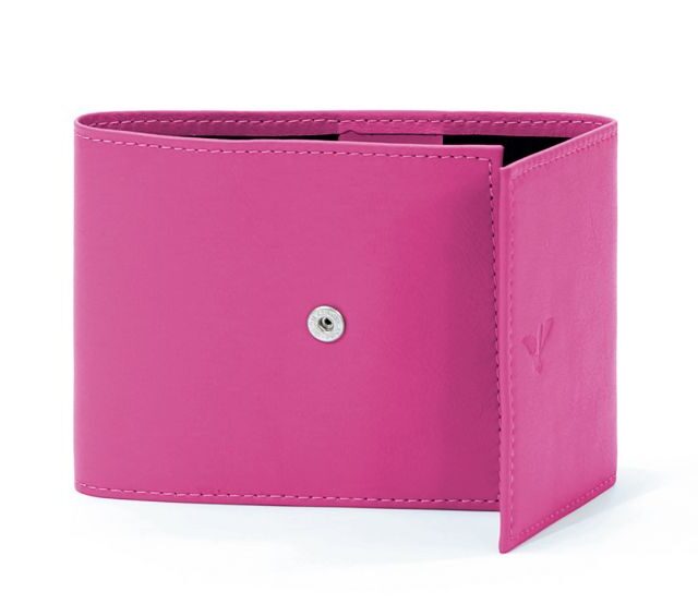 La Guêpe - Petite Maroquinerie - Porte-chéquier compact en cuir - fuchsia - 720
