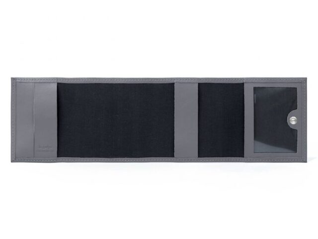 La Guêpe - Petite Maroquinerie - Porte-chéquier compact en cuir - gris - 720
