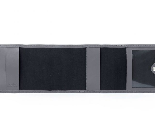 La Guêpe - Petite Maroquinerie - Porte-chéquier compact en cuir - gris - 720