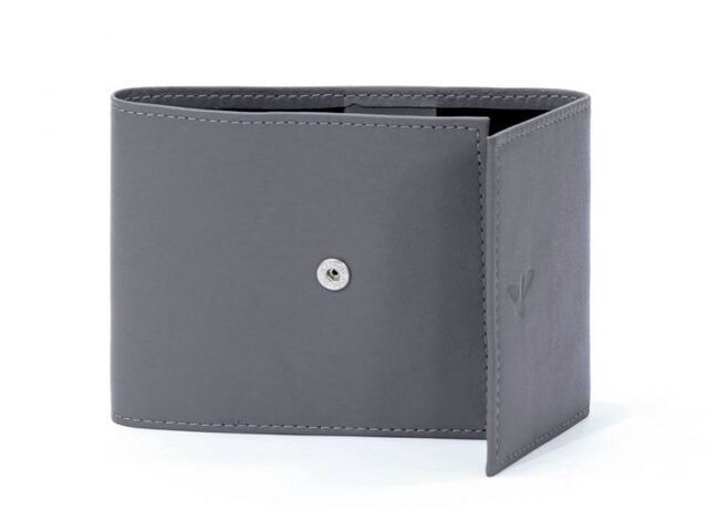 La Guêpe - Petite Maroquinerie - Porte-chéquier compact en cuir - gris - 720