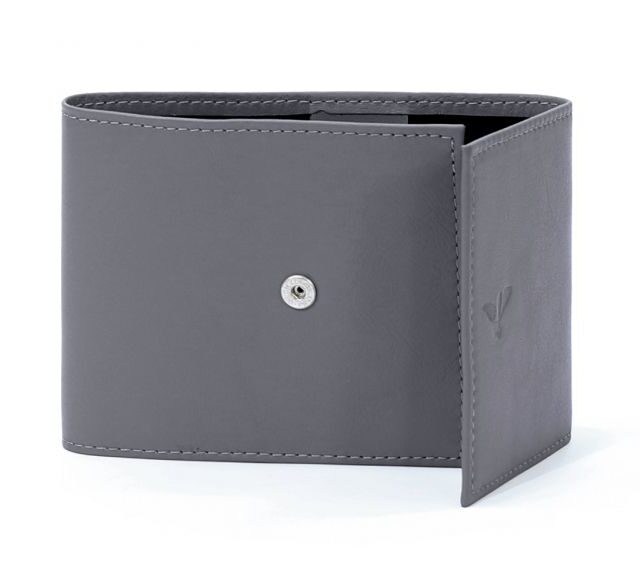 La Guêpe - Petite Maroquinerie - Porte-chéquier compact en cuir - gris - 720