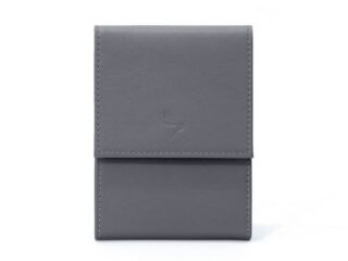 La Guêpe - Porte-chéquier compact en cuir  gris  720