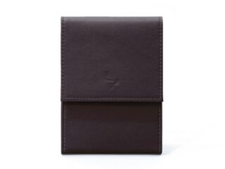 La Guêpe - Porte-chéquier compact en cuir  marron  720