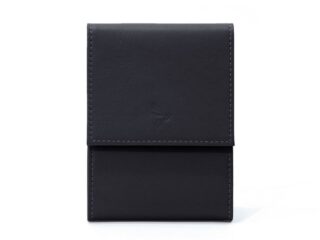 La Guêpe - Porte-chéquier compact en cuir – noir – 720