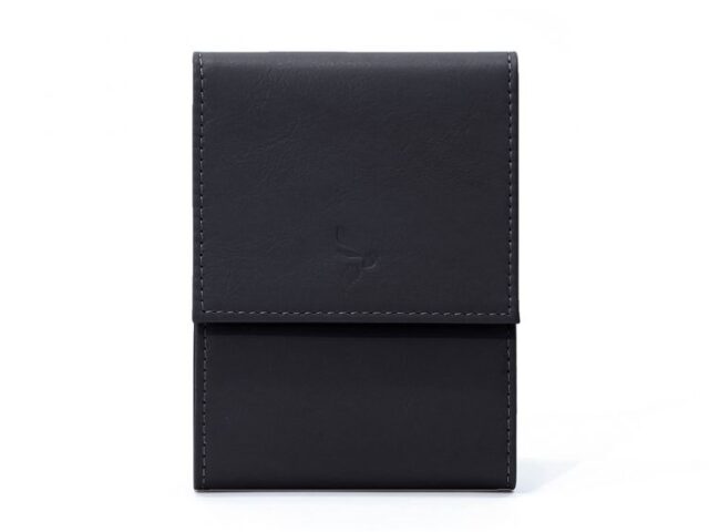 La Guêpe - Porte-chéquier compact en cuir – noir – 720