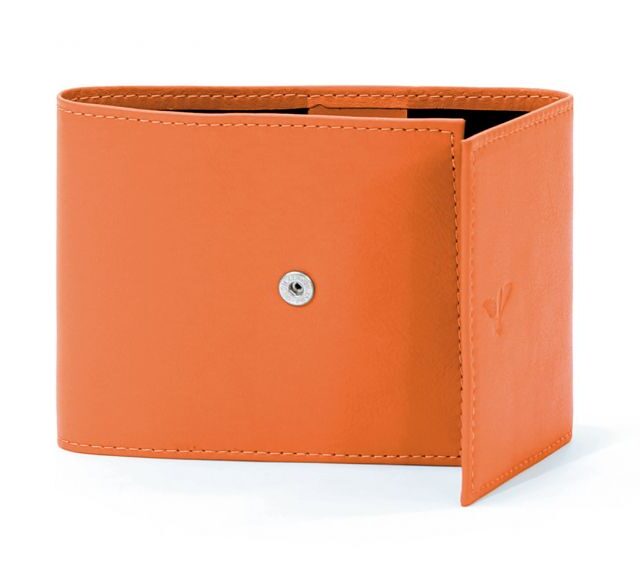 La Guêpe - Petite Maroquinerie - Porte-chéquier compact en cuir - orange - 720