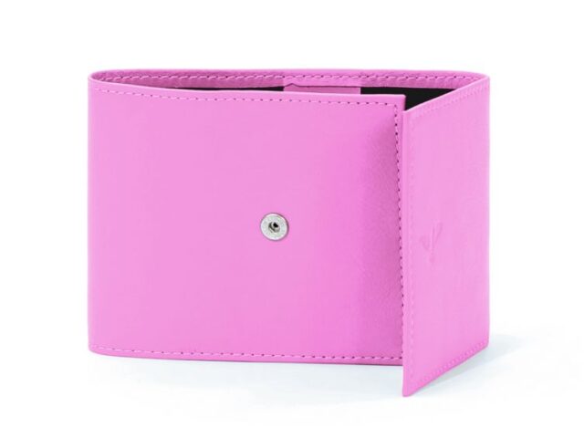 La Guêpe - Petite Maroquinerie - Porte-chéquier compact en cuir - rose dragée - 720