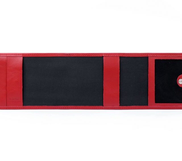 La Guêpe - Petite Maroquinerie - Porte-chéquier compact en cuir - rouge - 720