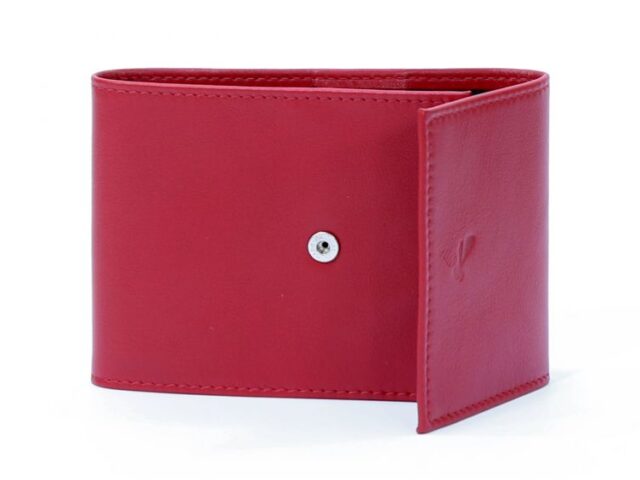 La Guêpe - Petite Maroquinerie - Porte-chéquier compact en cuir - rouge - 720