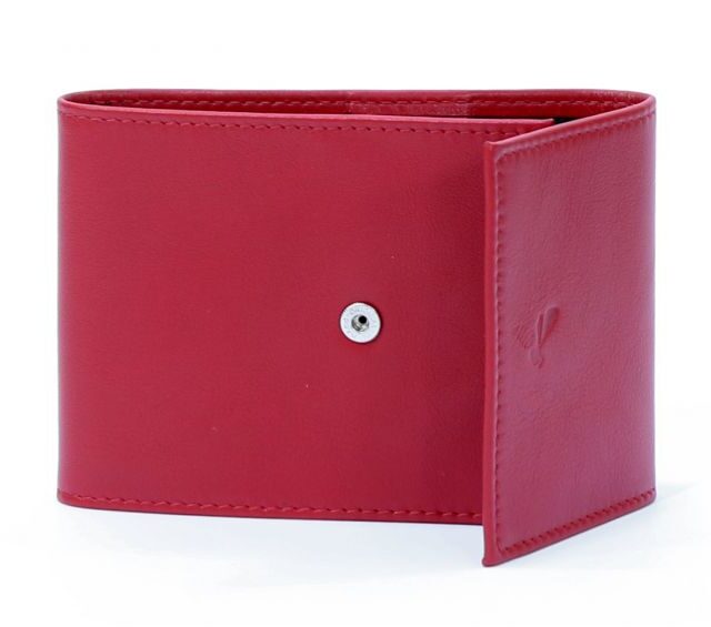La Guêpe - Petite Maroquinerie - Porte-chéquier compact en cuir - rouge - 720