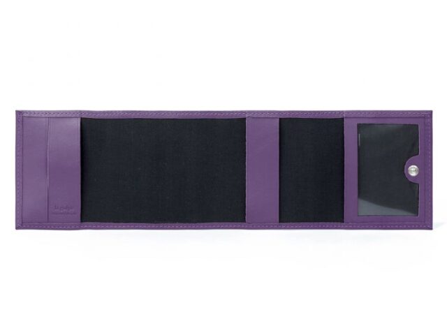 La Guêpe - Petite Maroquinerie - Porte-chéquier compact en cuir - violet - 720
