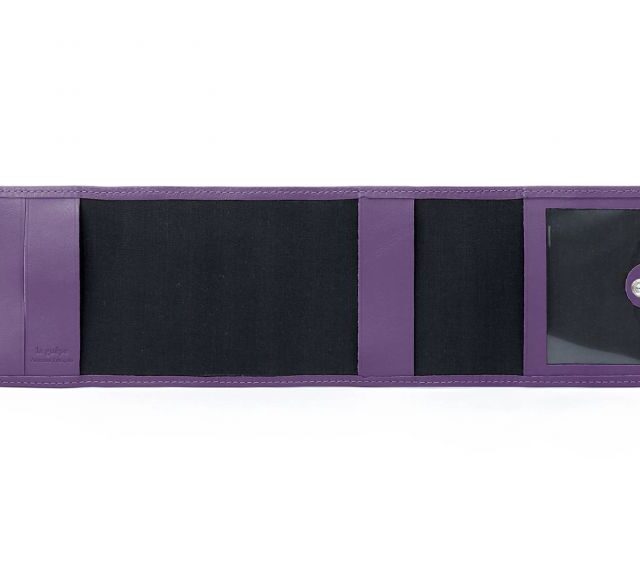 La Guêpe - Petite Maroquinerie - Porte-chéquier compact en cuir - violet - 720