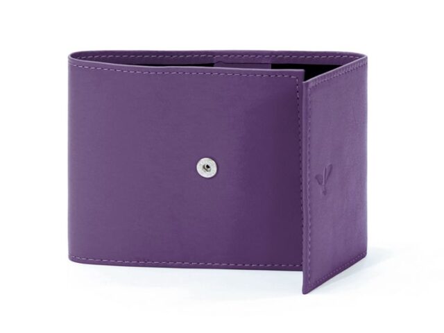 La Guêpe - Petite Maroquinerie - Porte-chéquier compact en cuir - violet - 720