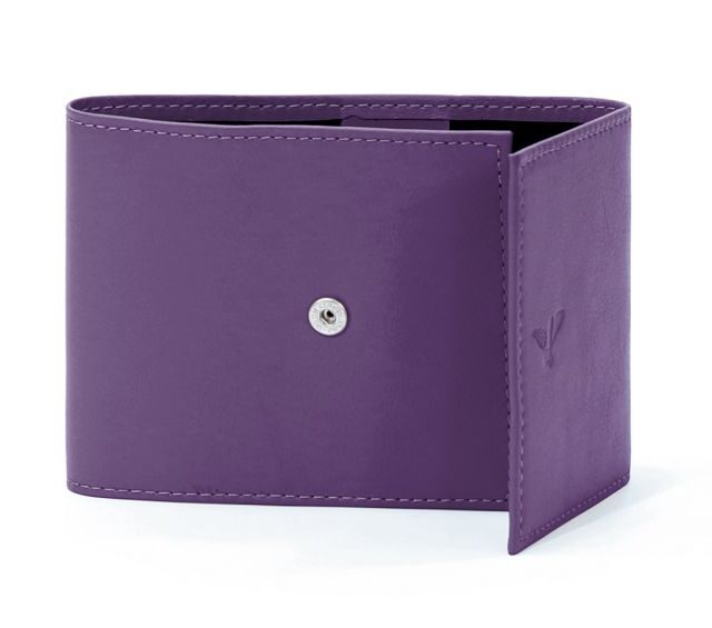 La Guêpe - Petite Maroquinerie - Porte-chéquier compact en cuir - violet - 720