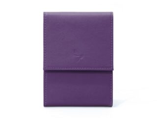 La Guêpe - Porte-chéquier compact en cuir  violet  720