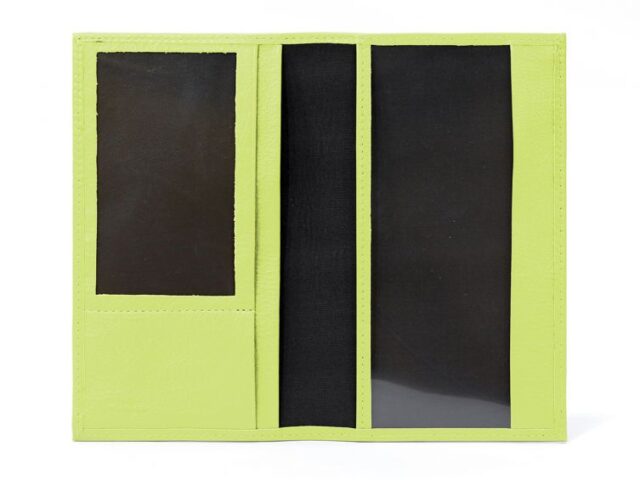 La Guêpe - Petite Maroquinerie - Porte-chéquier en cuir - anis - 419