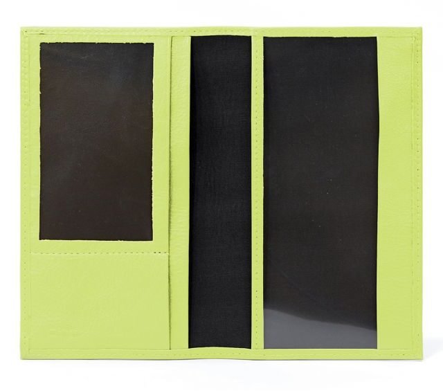 La Guêpe - Petite Maroquinerie - Porte-chéquier en cuir - anis - 419