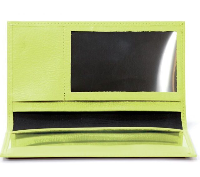 La Guêpe - Petite Maroquinerie - Porte-chéquier en cuir - anis - 419