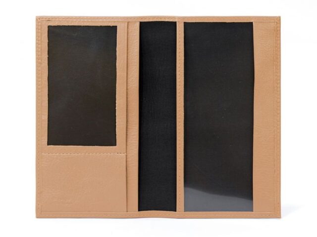 La Guêpe - Petite Maroquinerie - Porte-chéquier en cuir - caramel - 419