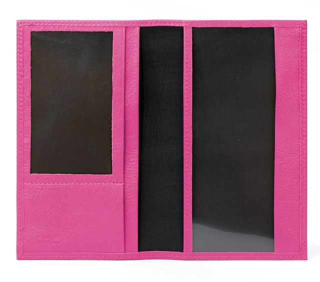 La Guêpe - Petite Maroquinerie - Porte-chéquier en cuir - fuchsia - 419