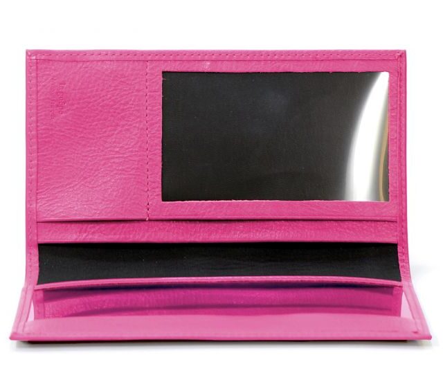 La Guêpe - Petite Maroquinerie - Porte-chéquier en cuir - fuchsia - 419