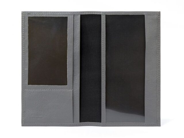 La Guêpe - Petite Maroquinerie - Porte-chéquier en cuir - gris - 419