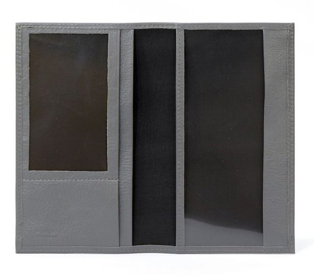 La Guêpe - Petite Maroquinerie - Porte-chéquier en cuir - gris - 419