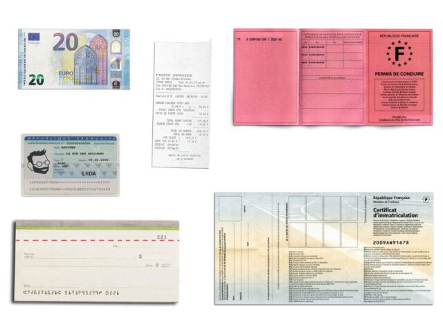 La Guêpe - Petite Maroquinerie - Porte-chéquier en cuir - noir - 419