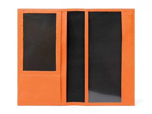 La Guêpe - Petite Maroquinerie - Porte-chéquier en cuir - orange - 419