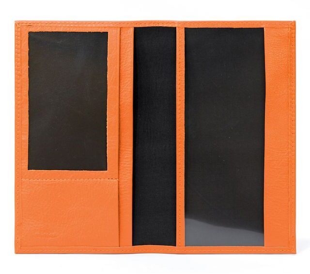 La Guêpe - Petite Maroquinerie - Porte-chéquier en cuir - orange - 419