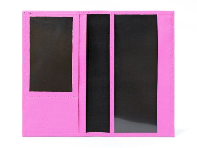 La Guêpe - Petite Maroquinerie - Porte-chéquier en cuir - rose dragée - 419