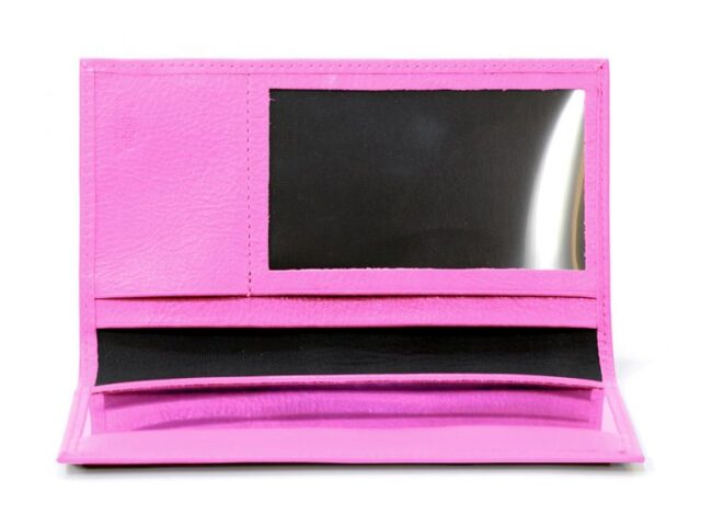 La Guêpe - Petite Maroquinerie - Porte-chéquier en cuir - rose dragée - 419