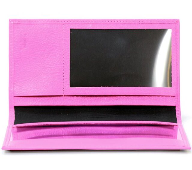 La Guêpe - Petite Maroquinerie - Porte-chéquier en cuir - rose dragée - 419