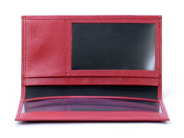 La Guêpe - Petite Maroquinerie - Porte-chéquier en cuir - rouge - 419