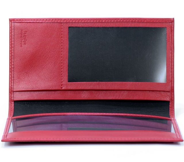 La Guêpe - Petite Maroquinerie - Porte-chéquier en cuir - rouge - 419