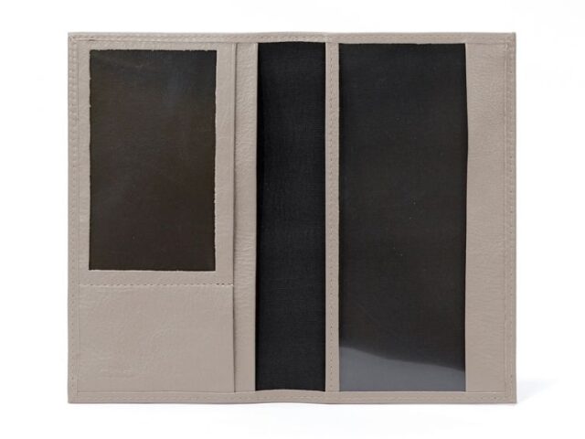 La Guêpe - Petite Maroquinerie - Porte-chéquier en cuir - taupe - 419