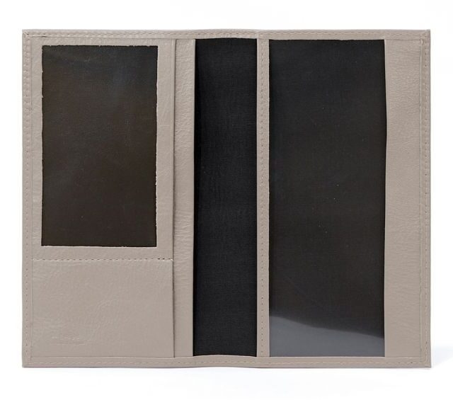 La Guêpe - Petite Maroquinerie - Porte-chéquier en cuir - taupe - 419