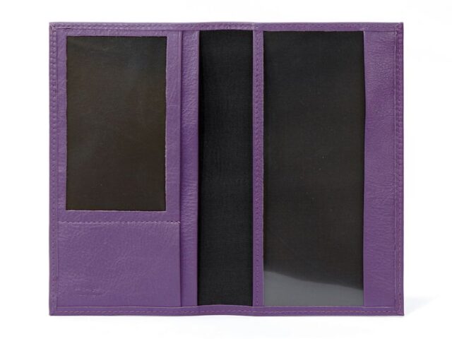 La Guêpe - Petite Maroquinerie - Porte-chéquier en cuir - violet - 419