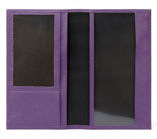 La Guêpe - Petite Maroquinerie - Porte-chéquier en cuir - violet - 419