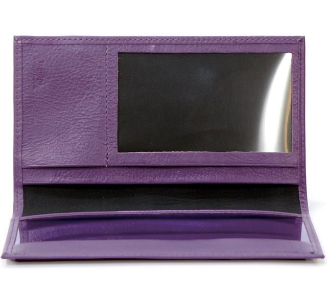 La Guêpe - Petite Maroquinerie - Porte-chéquier en cuir - violet - 419