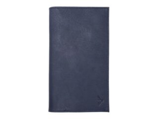 La Guêpe - Porte chéquier “Luxe” tout cuir bleu, talon haut – PM-012-01