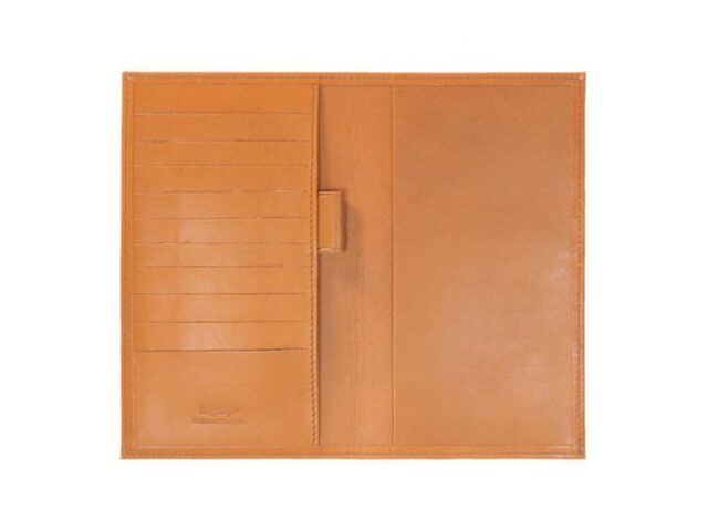 La Guêpe - Petite Maroquinerie - Porte chéquier "Luxe" tout cuir Gold