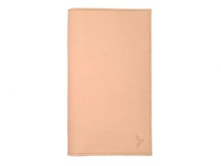 La Guêpe - Porte chéquier Luxe tout cuir nude, talon haut  PM-012-01